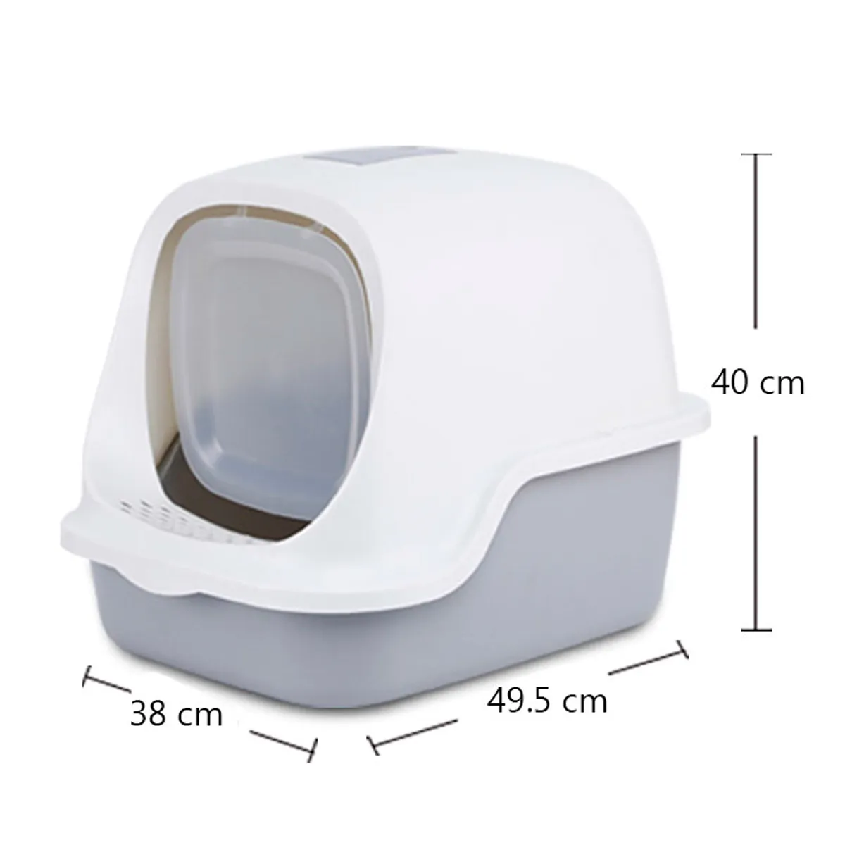 QUE PATAS PET SHOP - Arenero Cerrado con Puerta Abatible y Base Antifugas Rosado