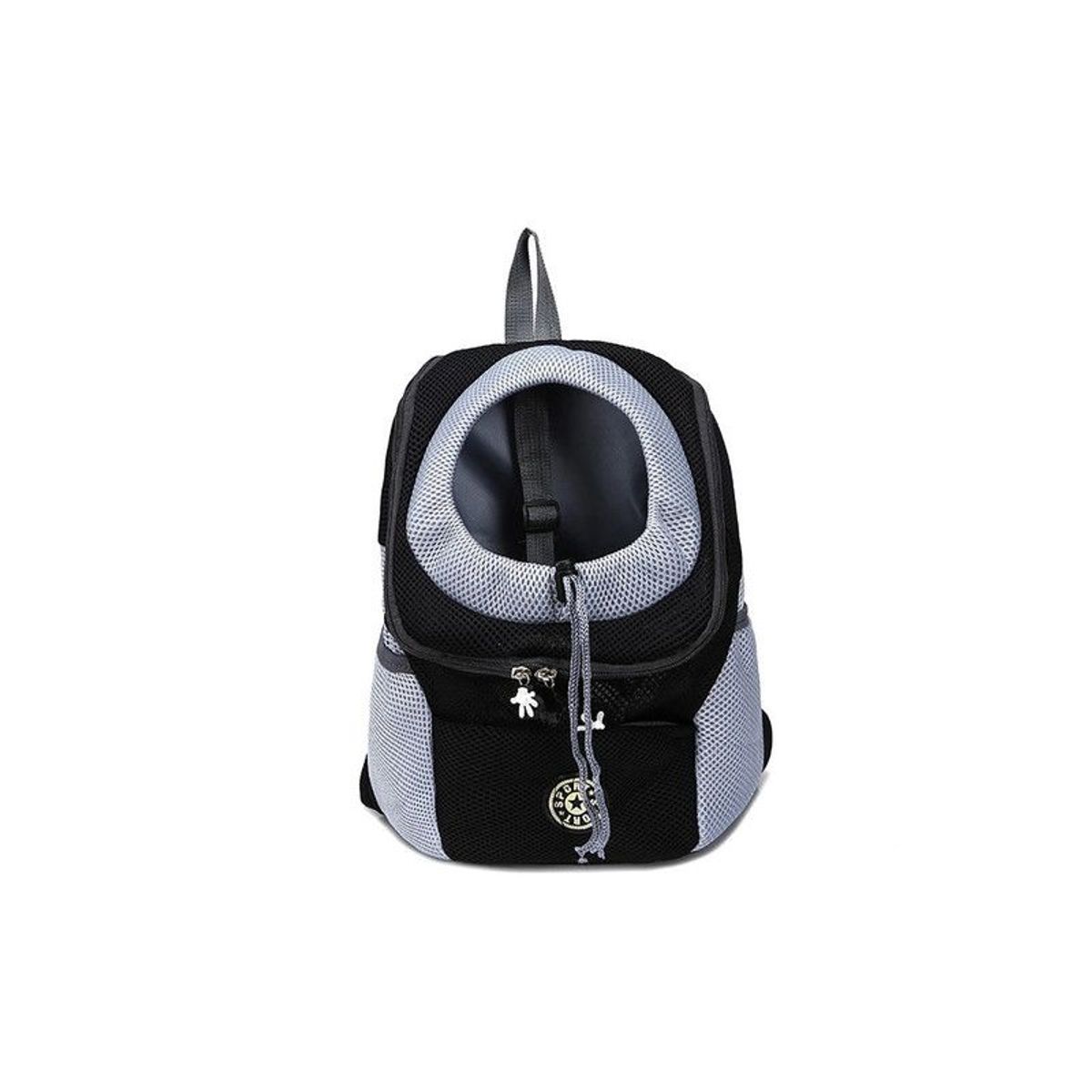 QUE PATAS PET SHOP - Mochila para Perros Pequeños Negro Talla L