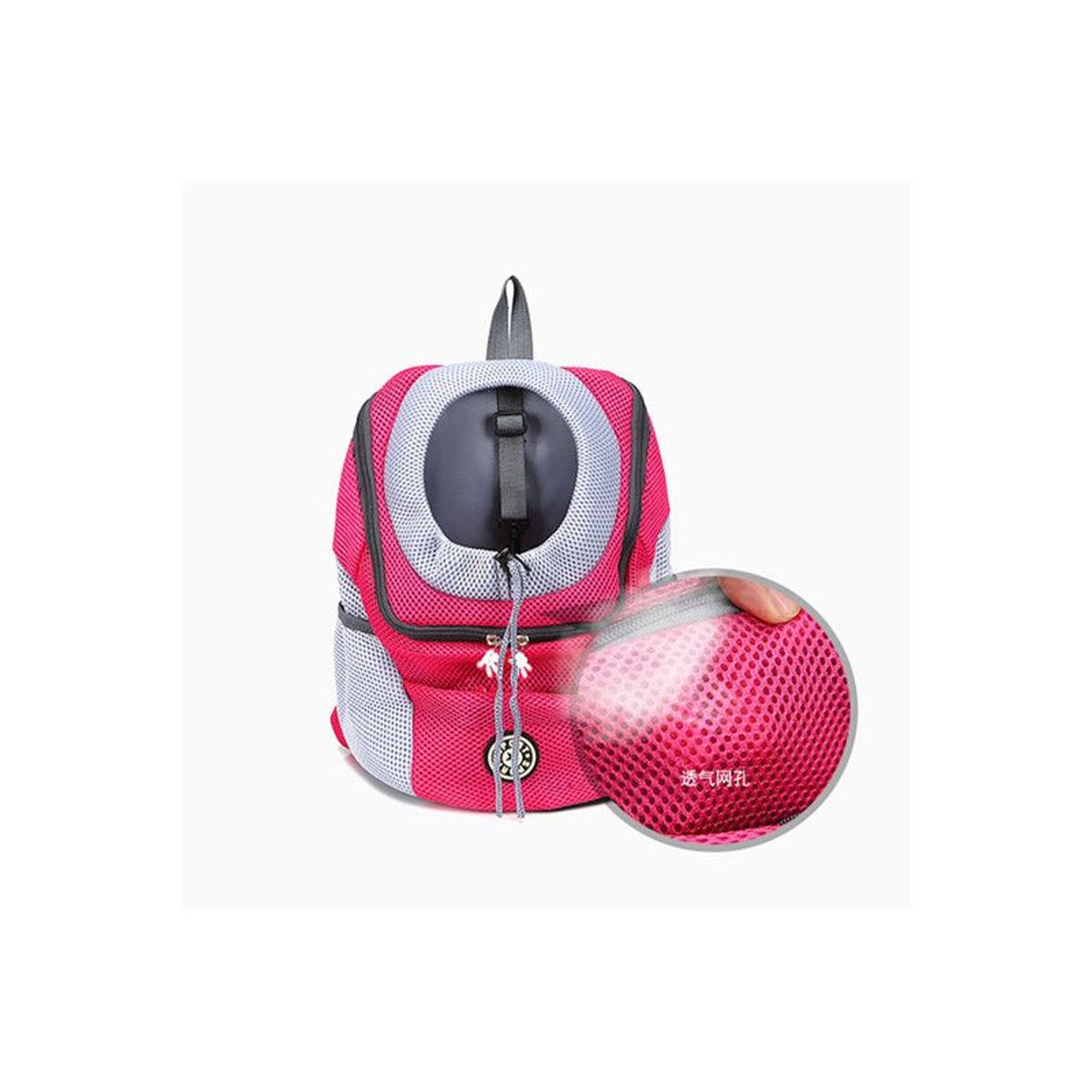 QUE PATAS PET SHOP - Mochila para Perros Pequeños Rosado Talla S