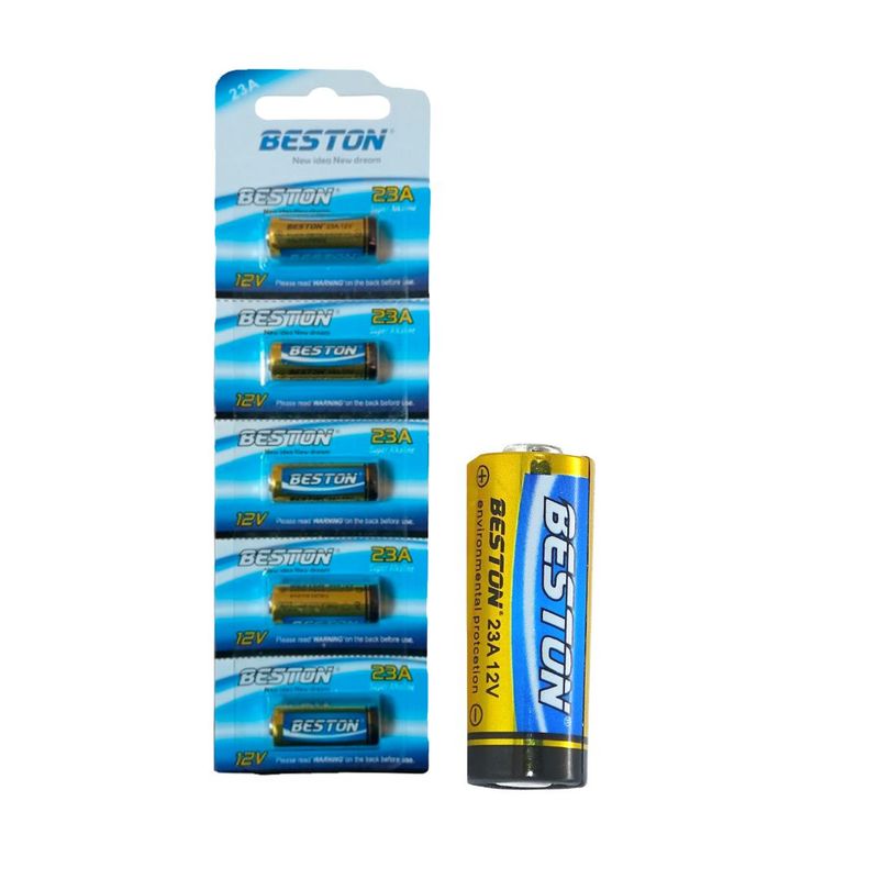 GENERICO - Pila Alcalina Beston 23a 12v Timbre Detector Blister x5 Und