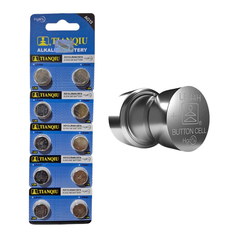 GENERICO - Blíster Pila Tianqiu De Botón 15v Ag13LR44H Reloj Juguetes Etc