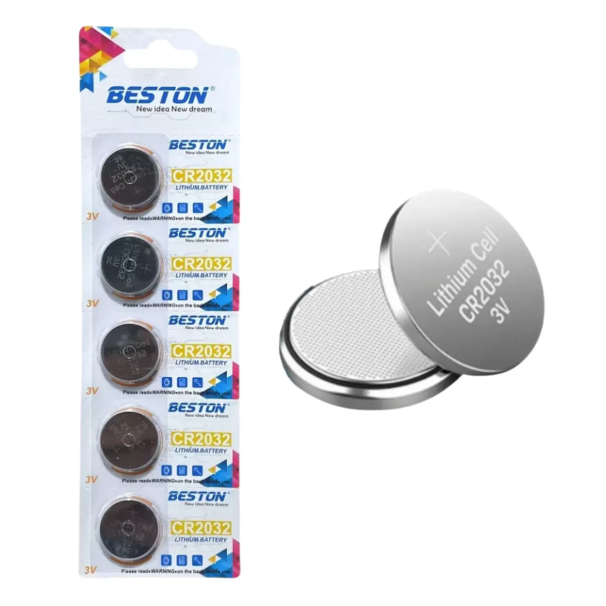 GENERICO - Pilas Beston Cr2032 Blíster x5 Und Litio 3v Balanza Reloj