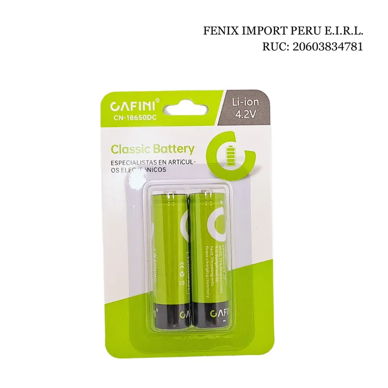 GENERICO - Baterias Recargables 18650 Marca Cafini