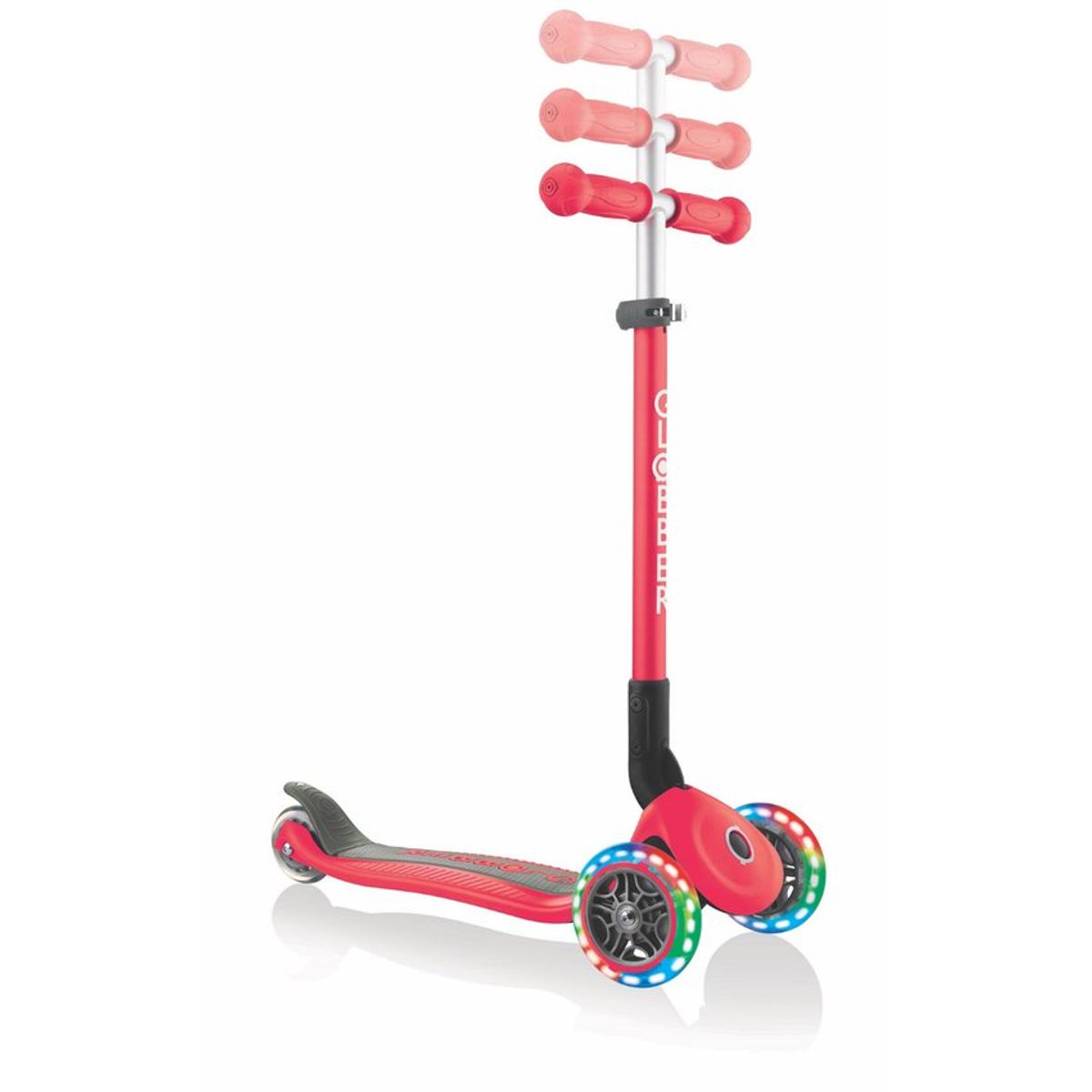 GLOBBER - Scooter Globber Primo Plegable LED Rojo