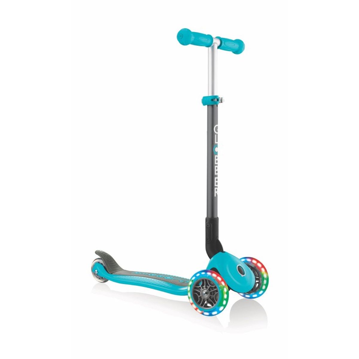 GLOBBER - Scooter Globber Primo Plegable LED Turquesa
