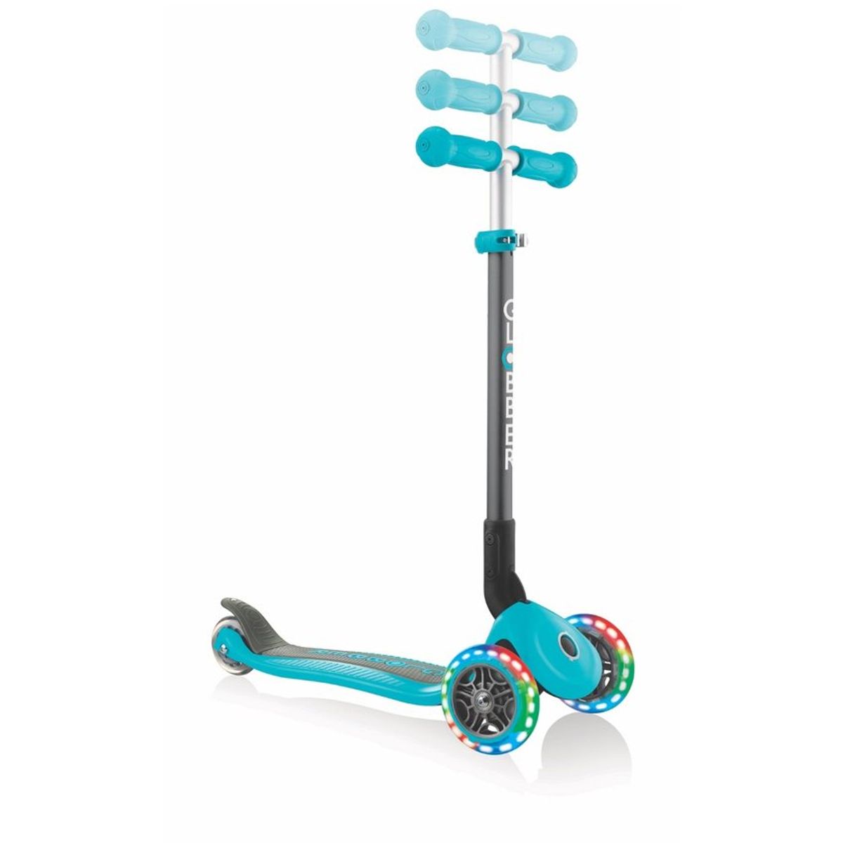 GLOBBER - Scooter Globber Primo Plegable LED Turquesa