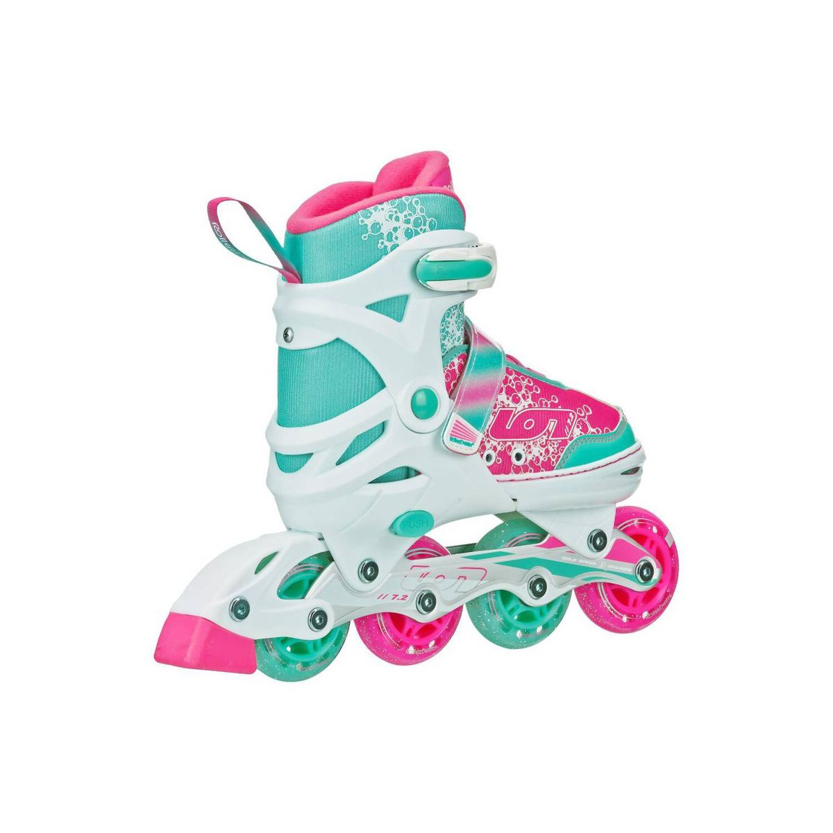 ROLLER DERBY - Patines Lineales Ajustables ION 7.2 Mint-pink S t28-31
