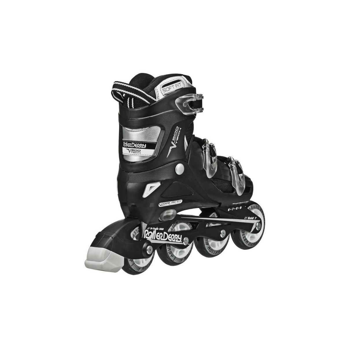 ROLLER DERBY - Patines Lineales Ajustable V-tech Negro L t 37-40