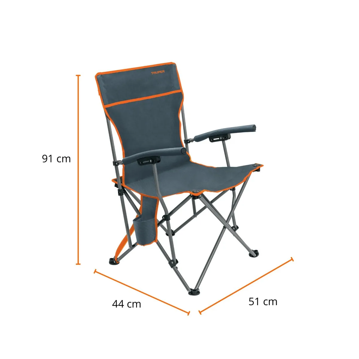 TRUPER - Silla Plegable para playa y camping Truper