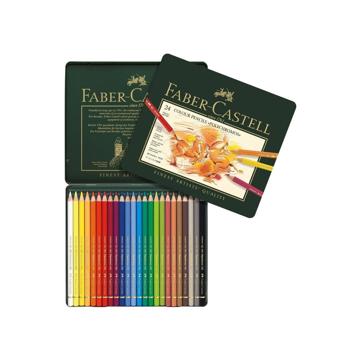FABER-CASTELL - Colores Polychromos x 24