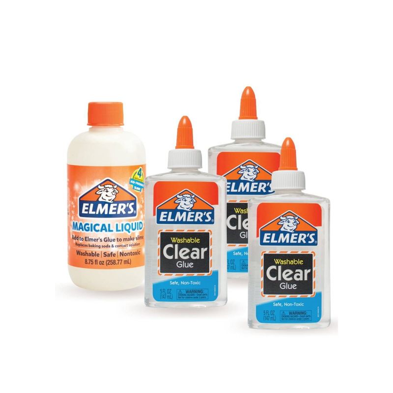 ELMERS - Pack Básico para Hacer Slime 4 Piezas