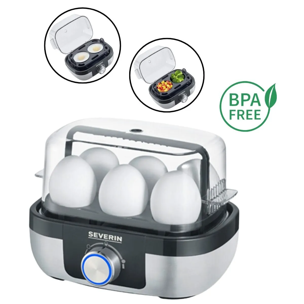 SEVERIN - Hervidor de huevos premium BPA FREE - EK 3169
