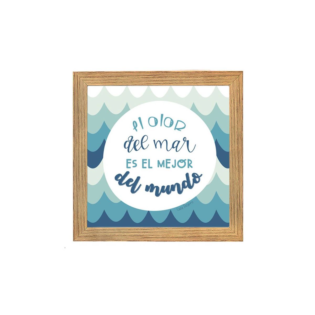 CASA PIZARRO - Cuadro EL OLOR DEL MAR 17x17cm