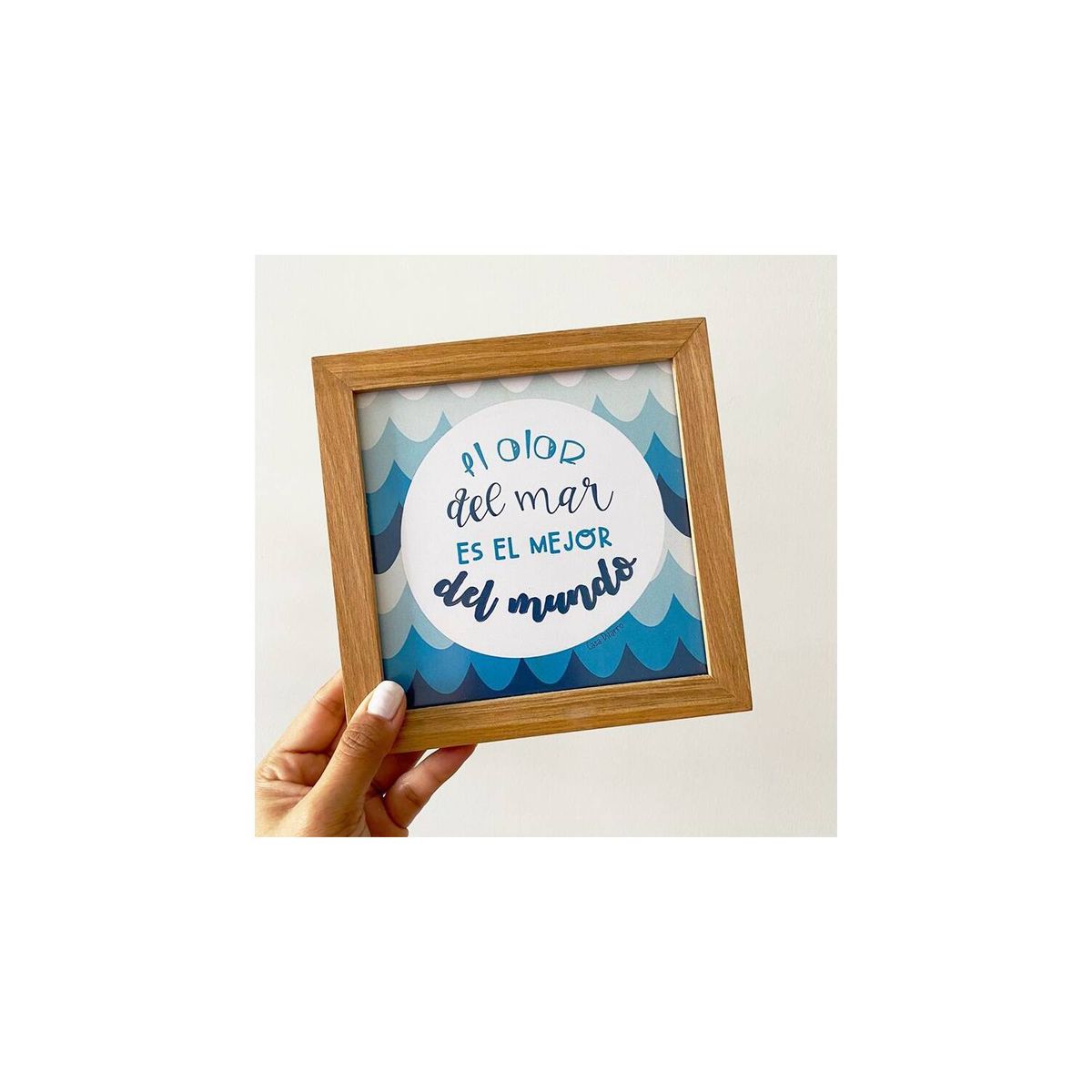 CASA PIZARRO - Cuadro EL OLOR DEL MAR 17x17cm