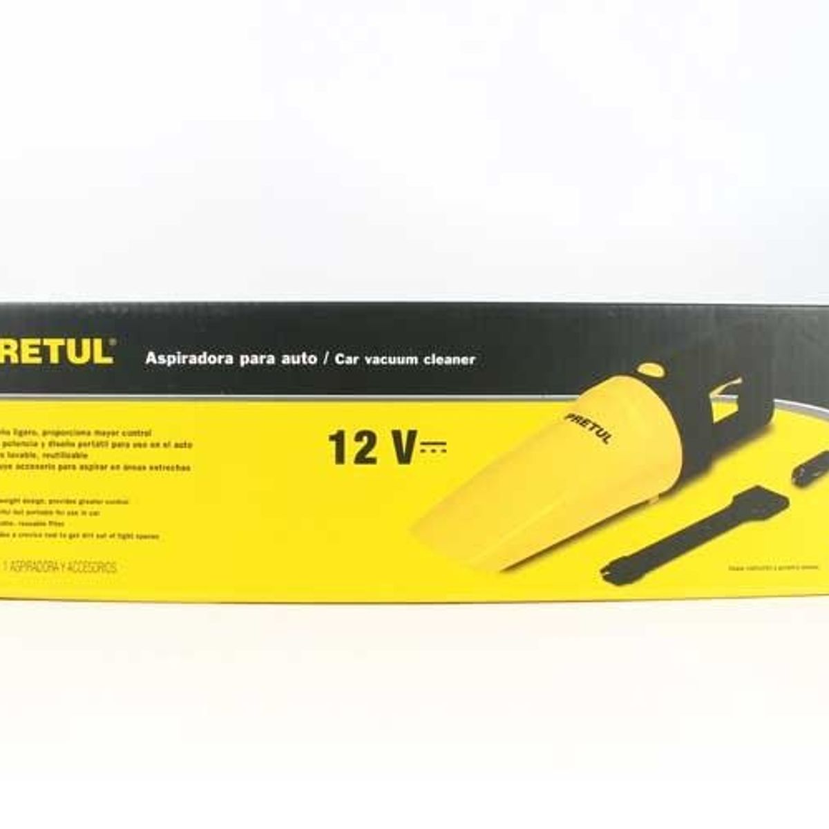 PRETUL - Aspiradora Portatil Pretul Para Auto 12v De 5 Mts