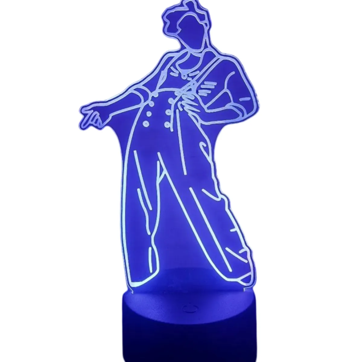 MEGAOFFICE - LAMPARA LED 3D HARRY STYLES FINE LINE RED ONE DIRECTION