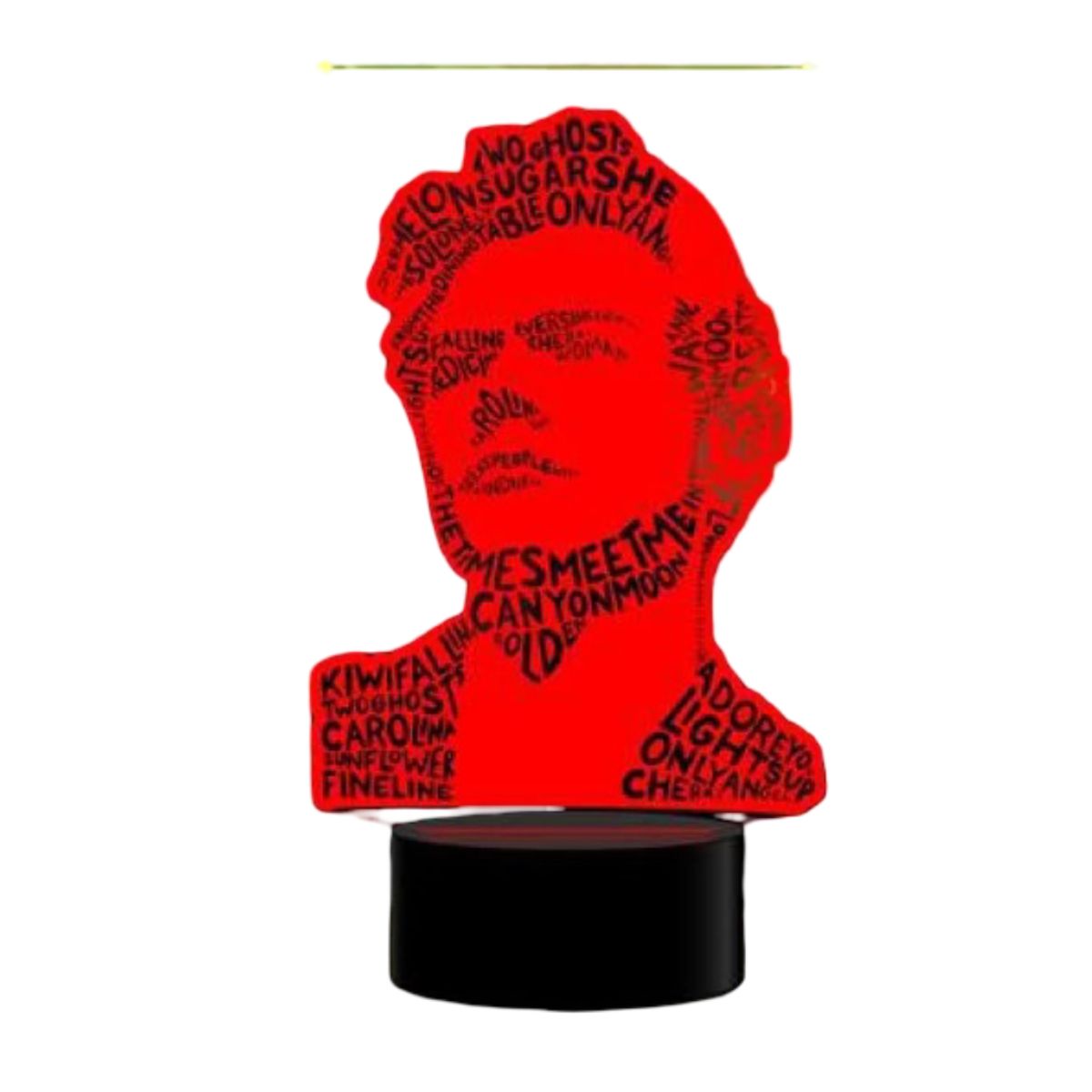 MEGAOFFICE - LAMPARA LED 3D HARRY STYLES FINE LINE PRO BLUE ONE DIRECTION