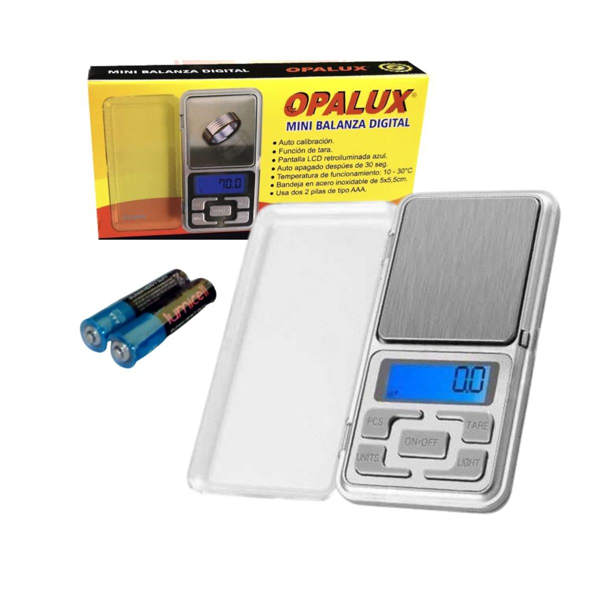 OPALUX - Mini Balanza Digital Gramera De Joyas 500Gr Opalux Op-1724
