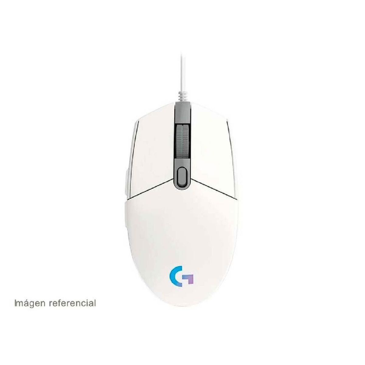 LOGITECH - Mouse Logitech G203 Lightsync RGB 8000 dpi - Blanco