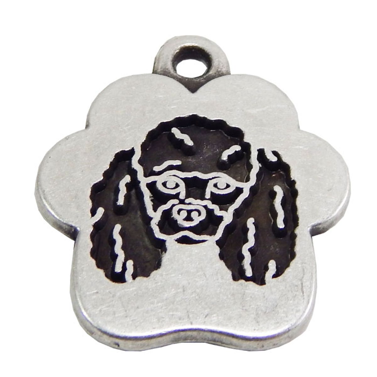 Placa de identificación para perros - Poodle vintage grande, marca CAT OH - Foto Principal