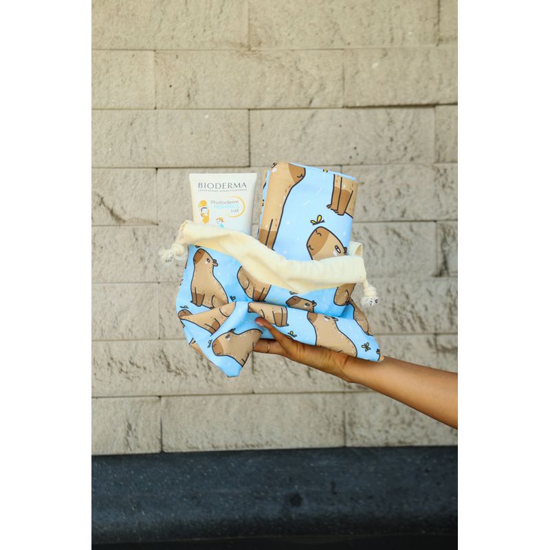 TOWELTEC - TOALLA DE MICROFIBRA MEDIUM DISEÑO CAPIBARA 80X130CM