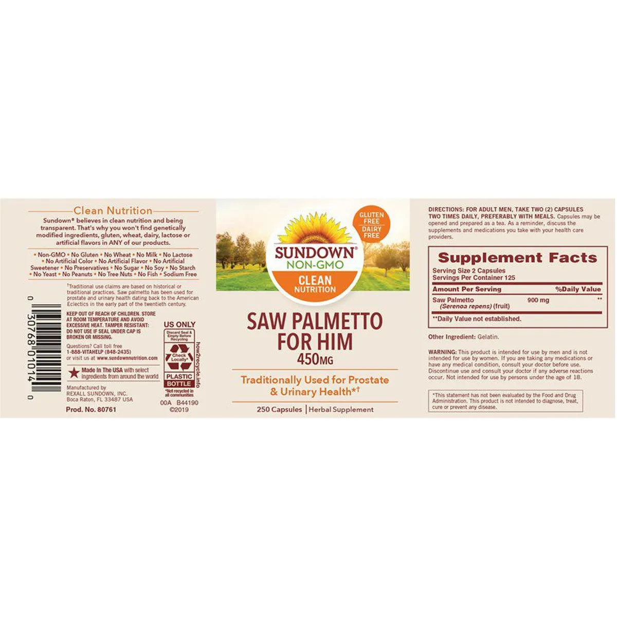 SUNDOWN NATURALS - Saw palmeto sundown naturals