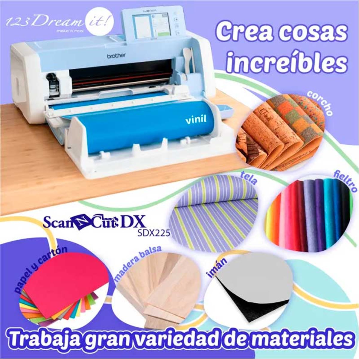 BROTHER - SDX-225 Ploter Máquina corte Brother ScanNCut SDX225 A3