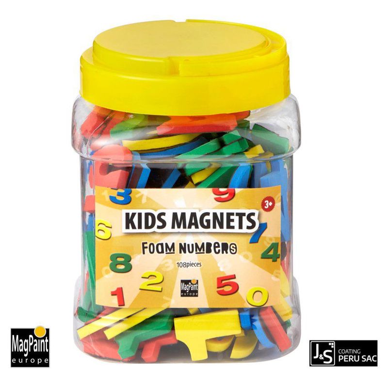 MAGPAINT - Imanes de numeros- 108 piezas- magpaint
