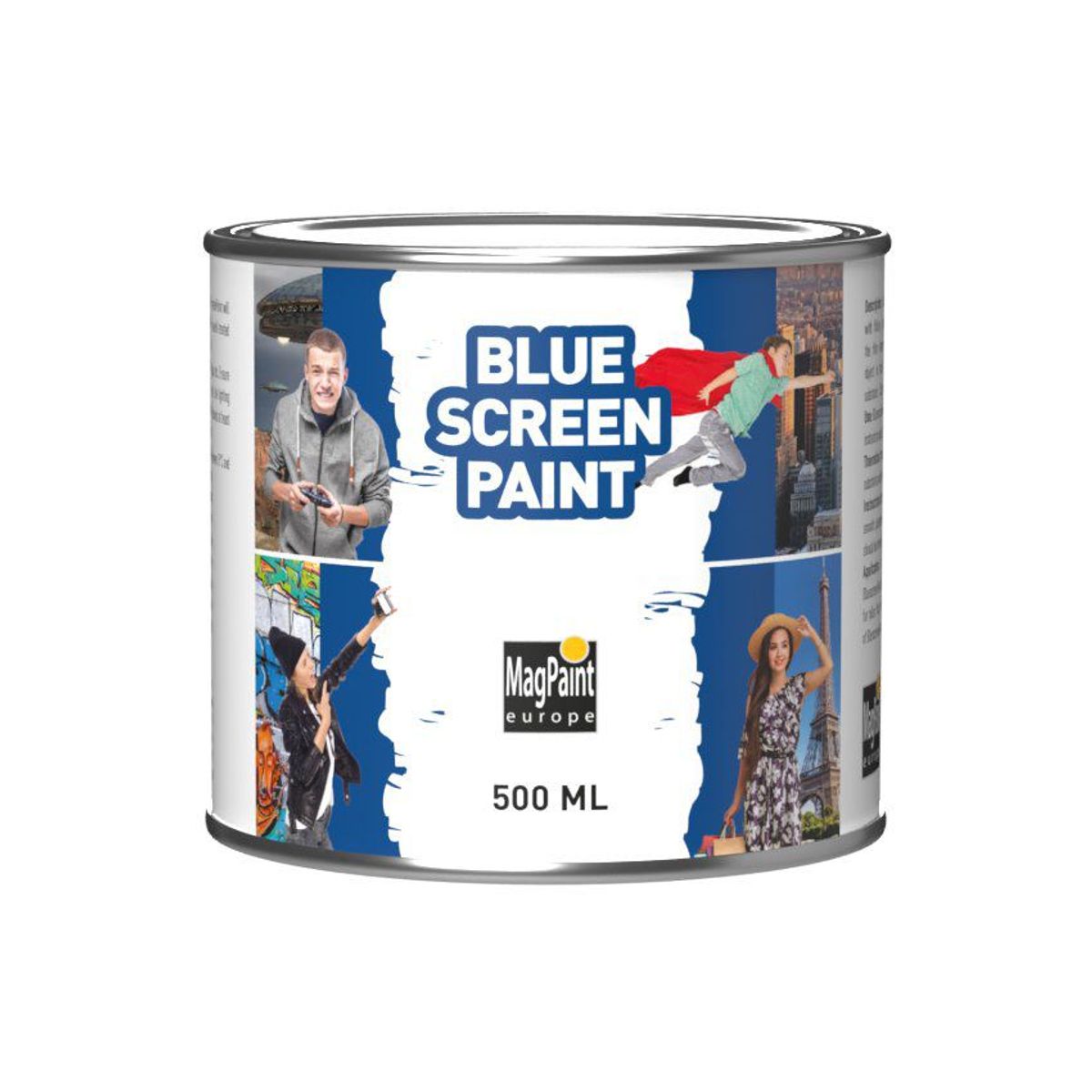 MAGPAINT - Pintura pantalla azul blue screen para chromakey magpaint 500ml azul