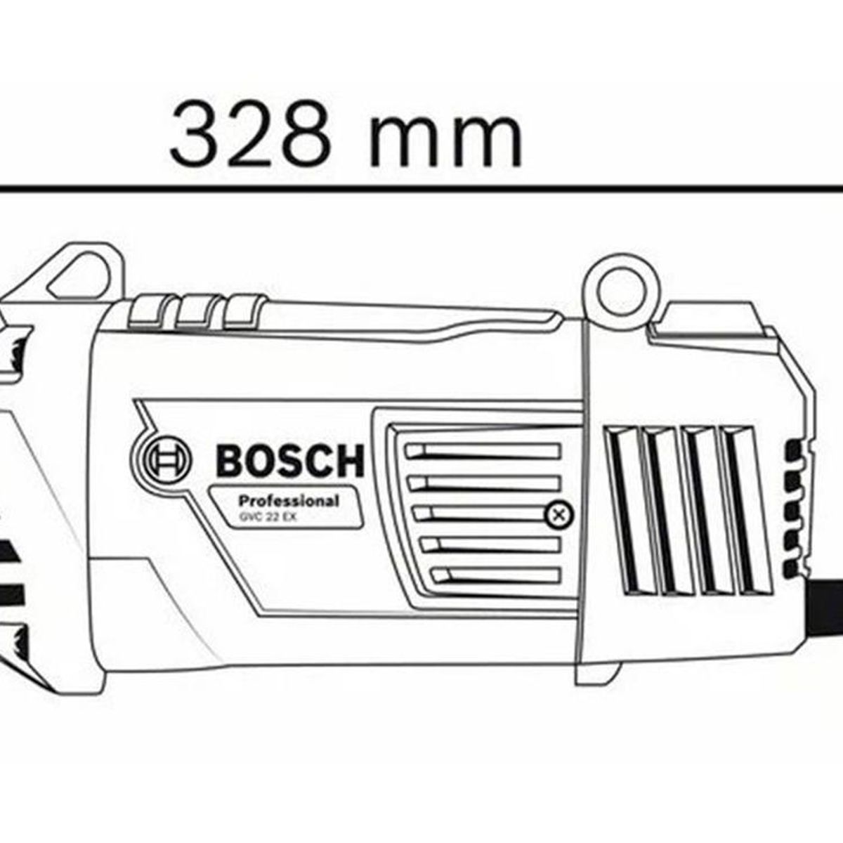 BOSCH - Vibrador De Concreto Bosch Gvc 22 Ex 2200 W + Manguera