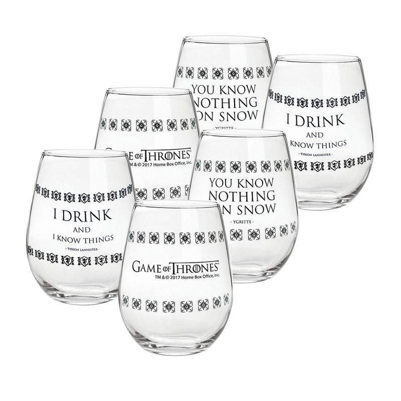 NADIR - Set de 6 vasos para vino / coctel / whisky  - Diseño de colección