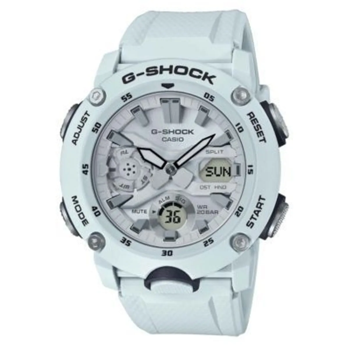 G-SHOCK - Reloj de Resina G-Shock GA-2000S-7A Blanco