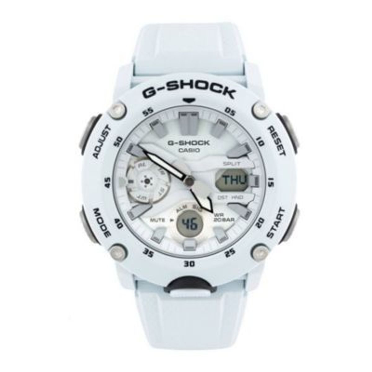 G-SHOCK - Reloj de Resina G-Shock GA-2000S-7A Blanco