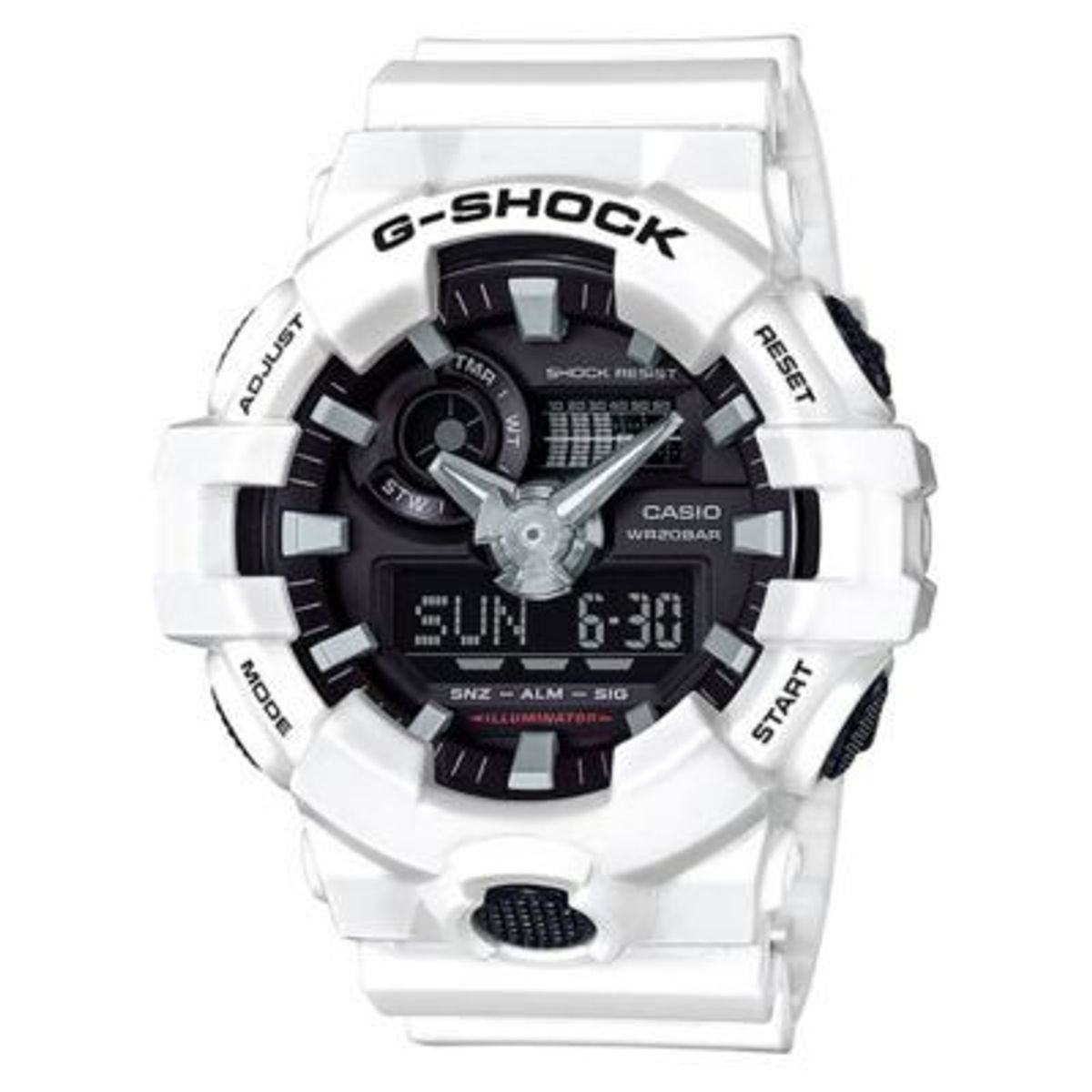 G-SHOCK - Reloj de Resina G-Shock GA-700-7A Blanco