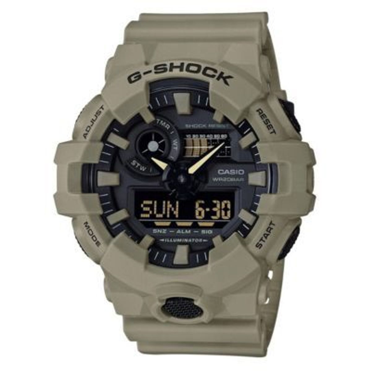 G-SHOCK - Reloj G-Shock Resina Beige con Negro GA-100L-8A