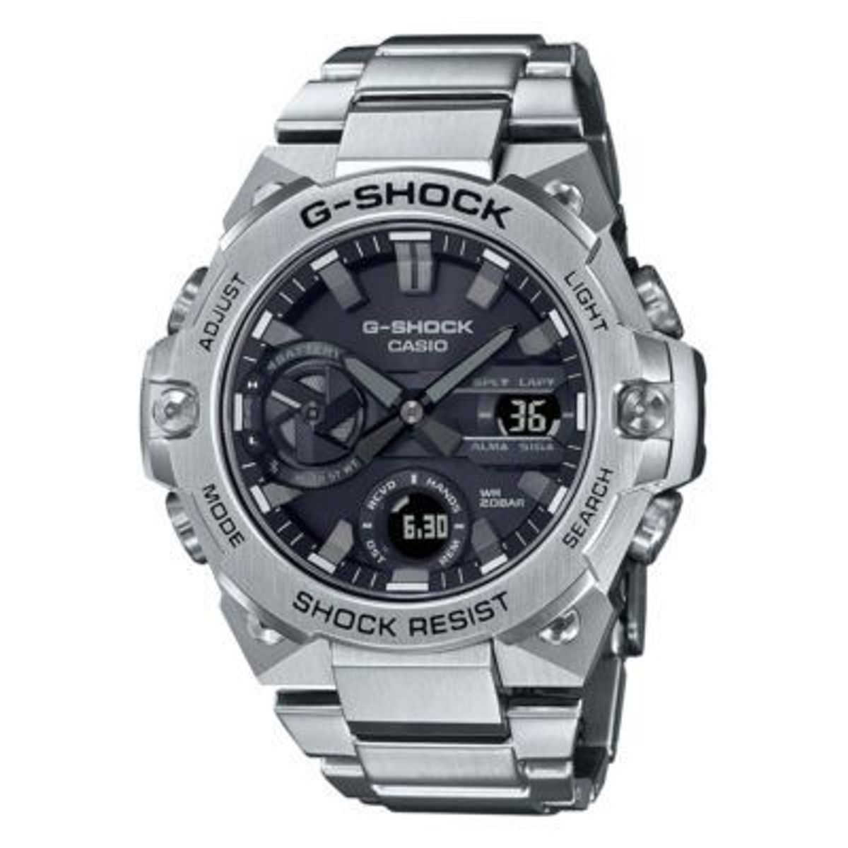 G-SHOCK - Reloj de Acero G-Shock GSTB-400D-1A Plateado