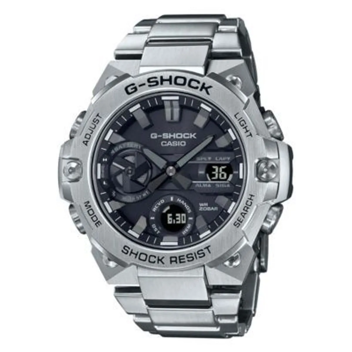 G-SHOCK - Reloj de Acero G-Shock GSTB-400D-1A Plateado