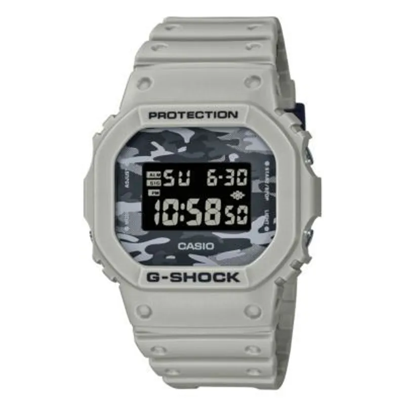 G-SHOCK - Reloj de Resina G-Shock DW-5600CA-8 Gris Claro
