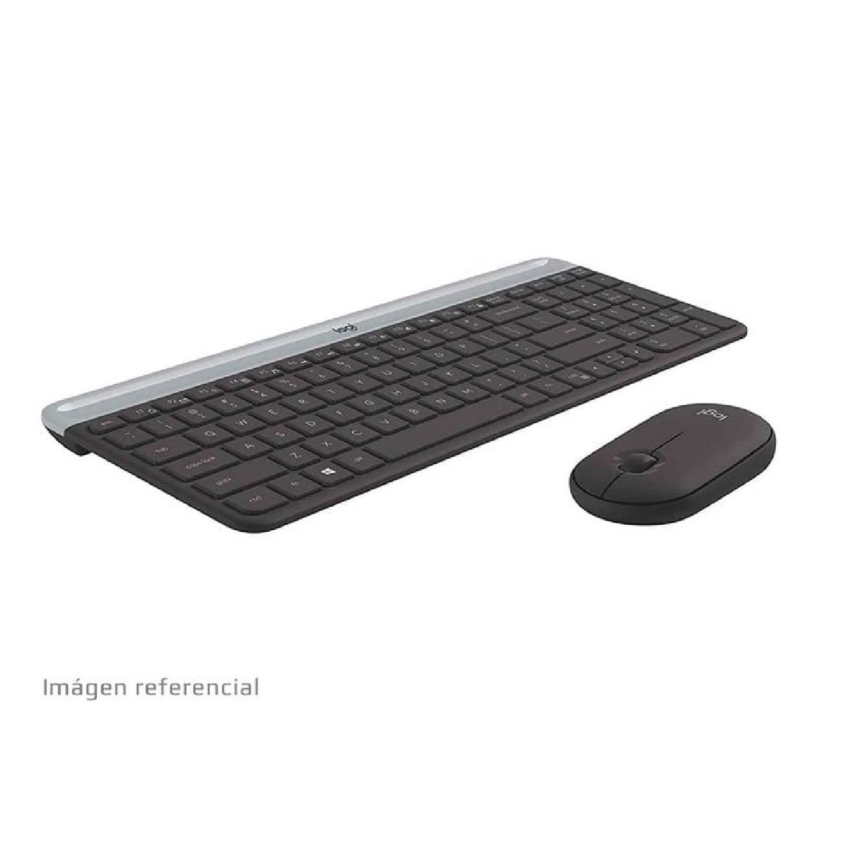 LOGITECH - Teclado Logitech  Mouse Mk470 Wireless Slim Usb Negro