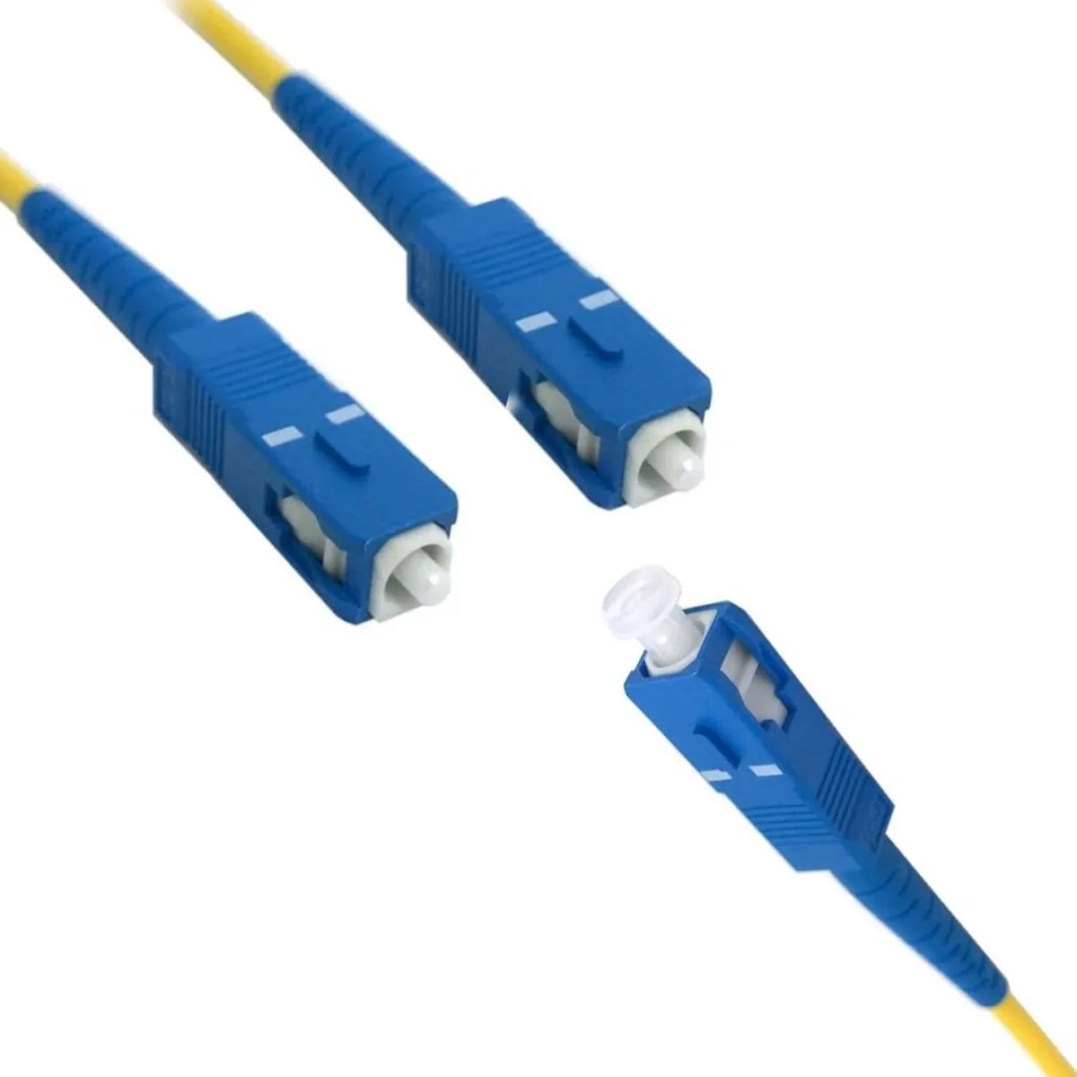 GENERICO - Cable patch cord de fibra optica OM3 3.0mm SC-SC 50dB 9/125 5 Metros