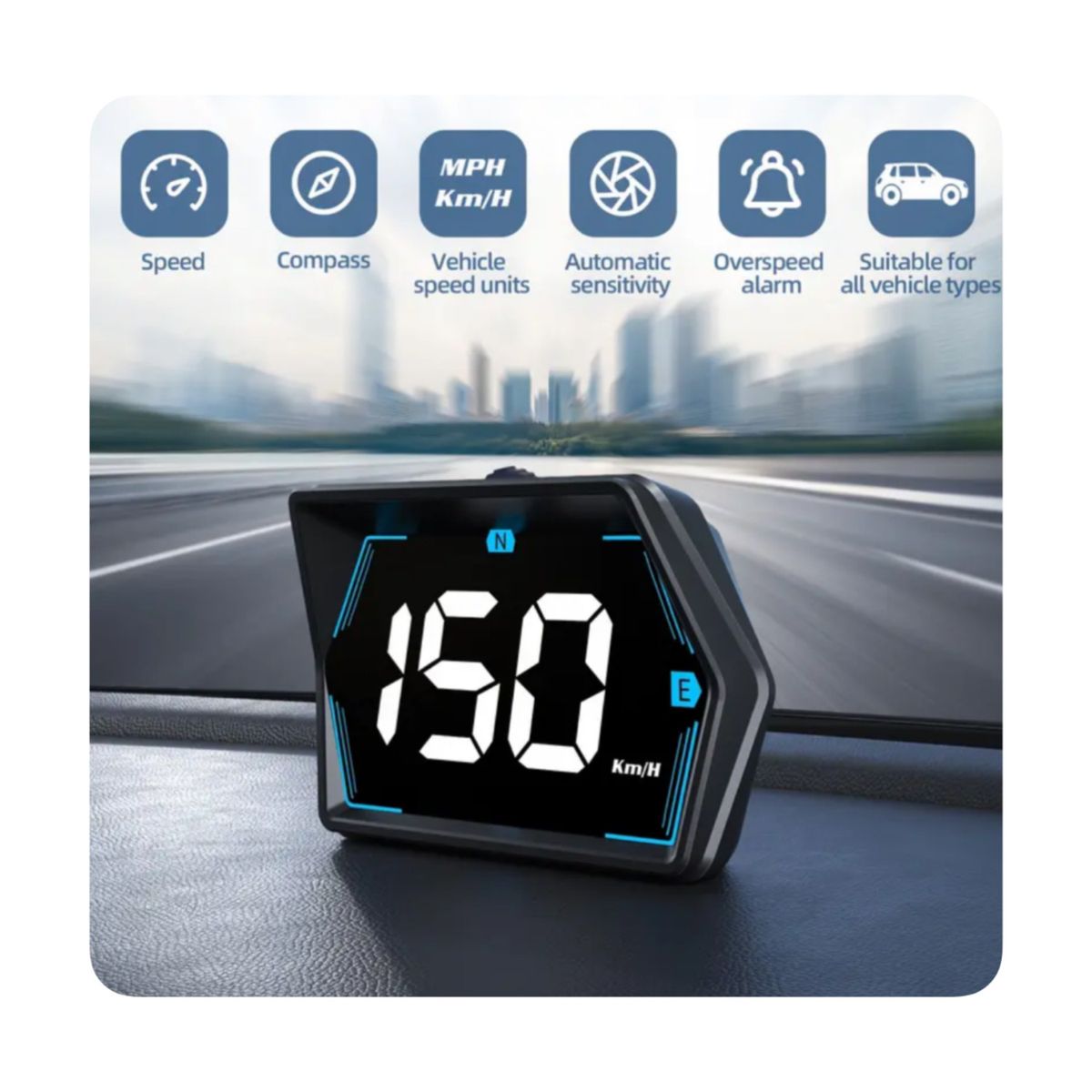 GENERICO - Velocimetro Digital universal USB - Mod 1