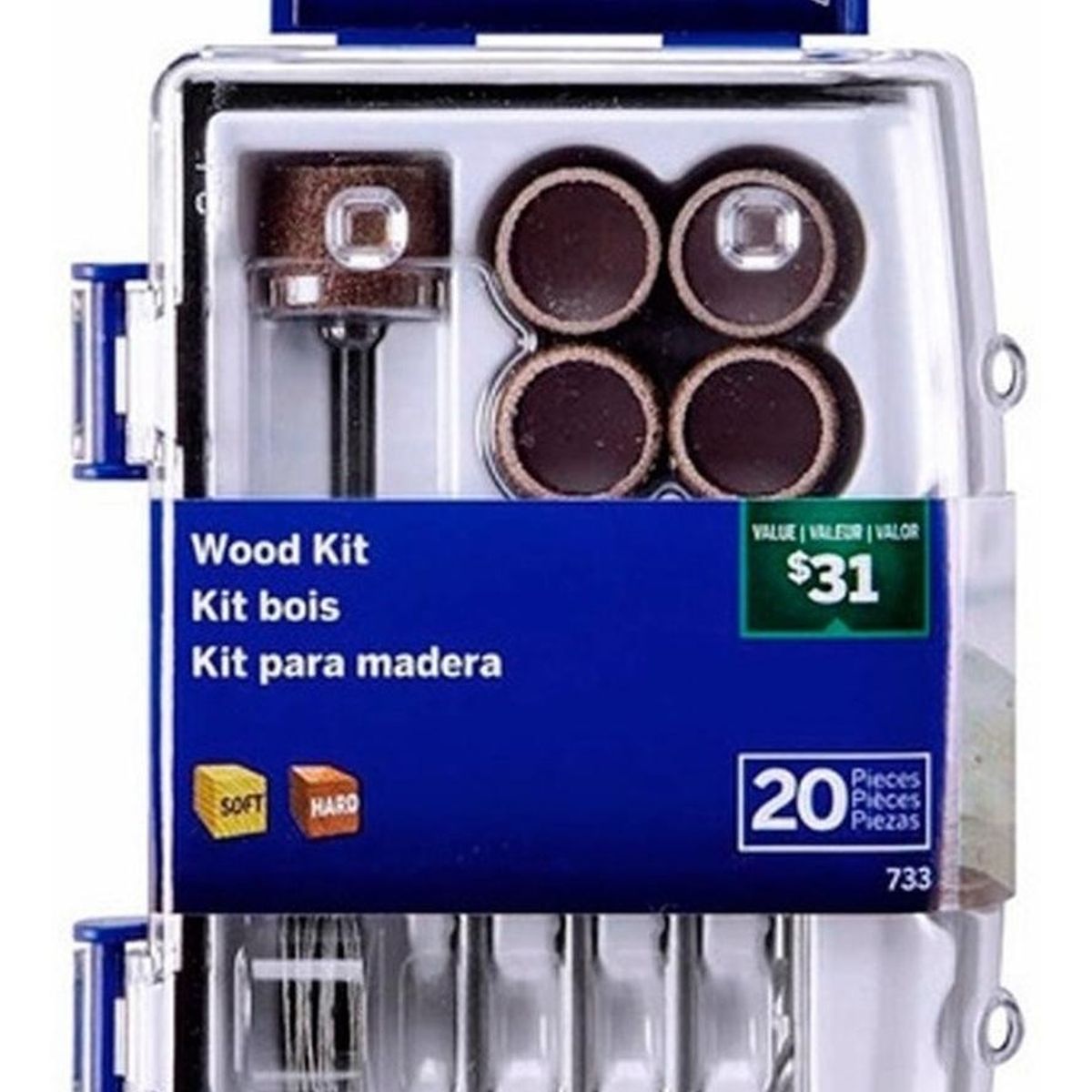 DREMEL - Micro Kit de accesorios para Lijado de Madera Dremel 733