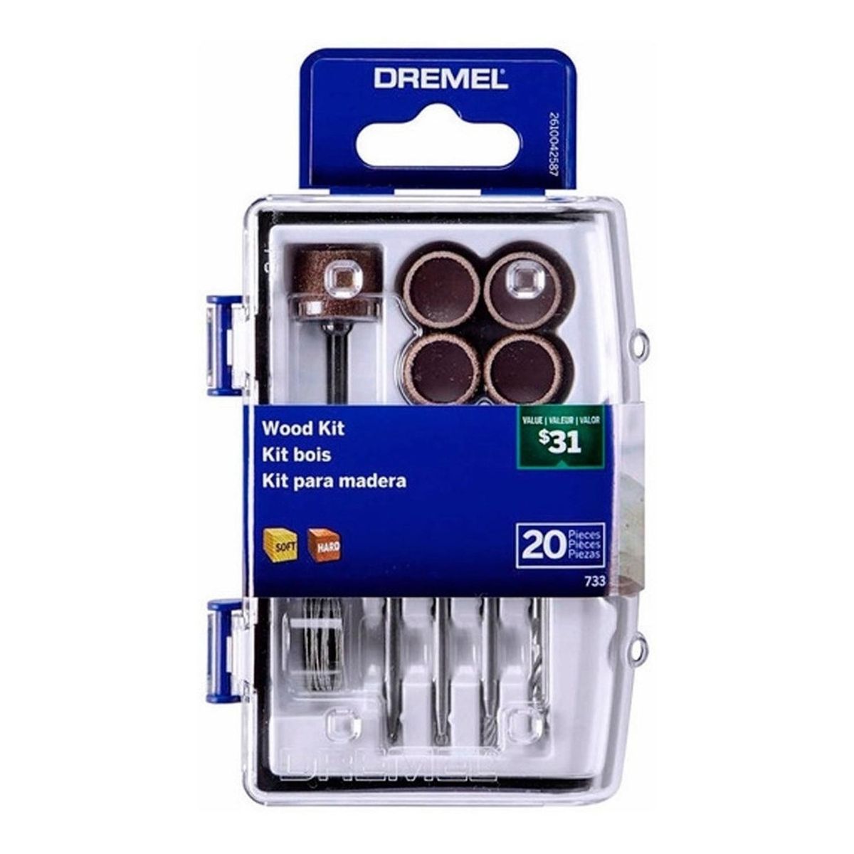 DREMEL - Micro Kit de accesorios para Lijado de Madera Dremel 733
