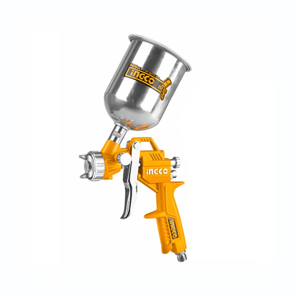 TOTAL TOOLS - PISTOLA DE PINTAR DE GRAVEDAD 400CC CVASO DE ALUMINIO INGCO - ASG4041