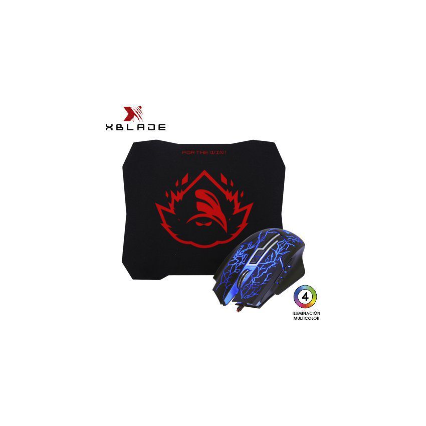 Mouse gamer  pad mouse kit 2 en 1 xblade strom  gxb-mp381
