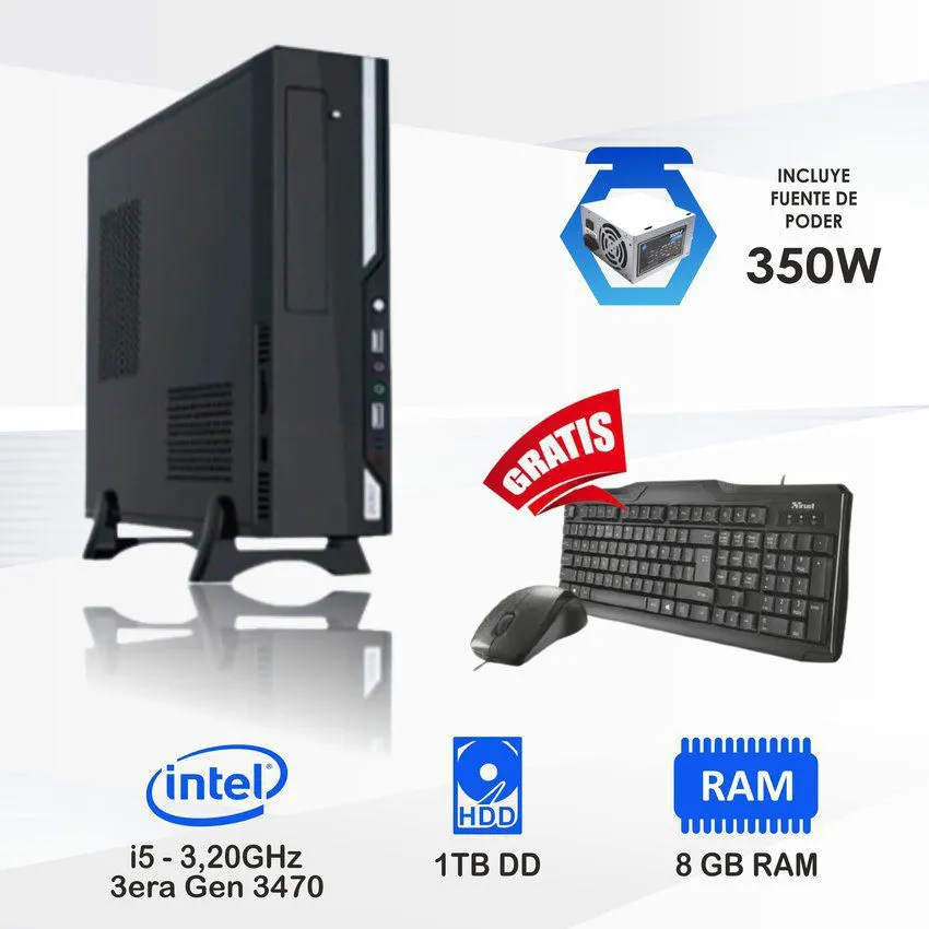 Pc computadora intel core i5 3.2 ghz ram 8gb disco 1tb .