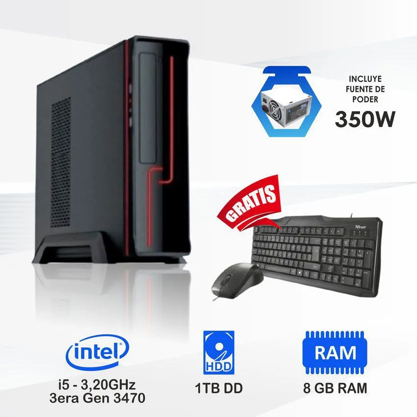 Pc computadora intel core i5 3.2 ghz ram 8gb disco 1tb .