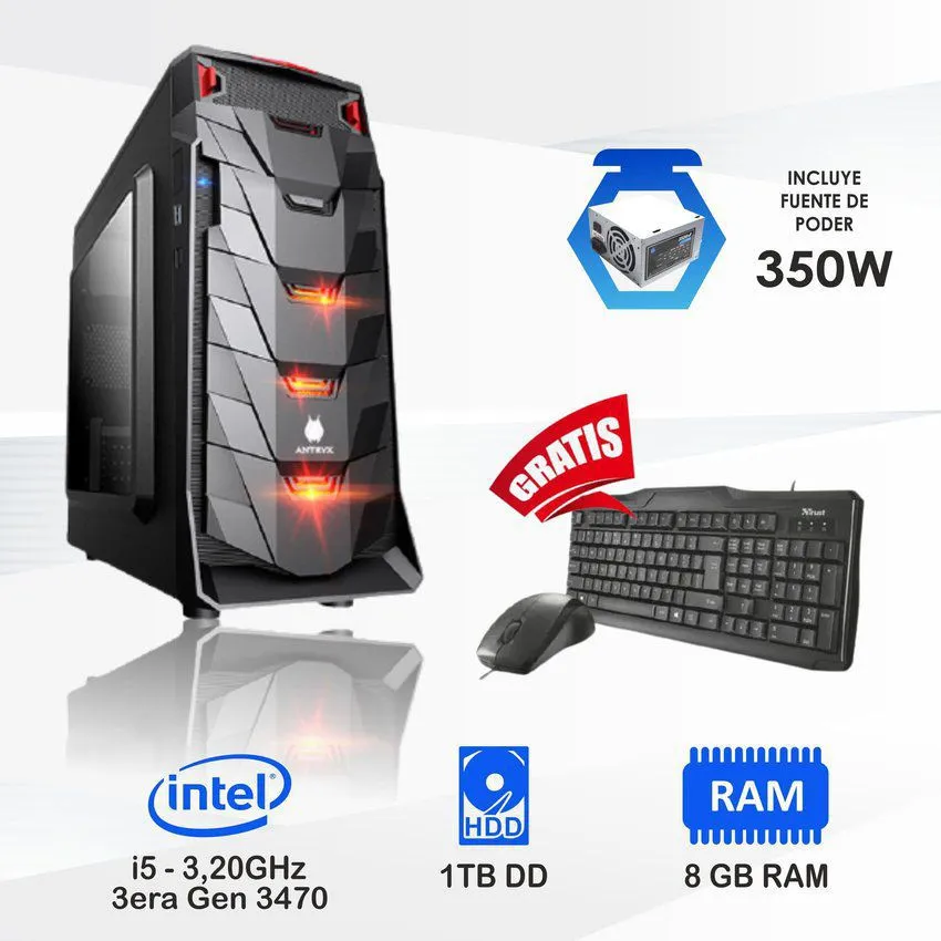 Pc computadora intel core i5 3.2 ghz ram 8gb disco 1tb SSD .