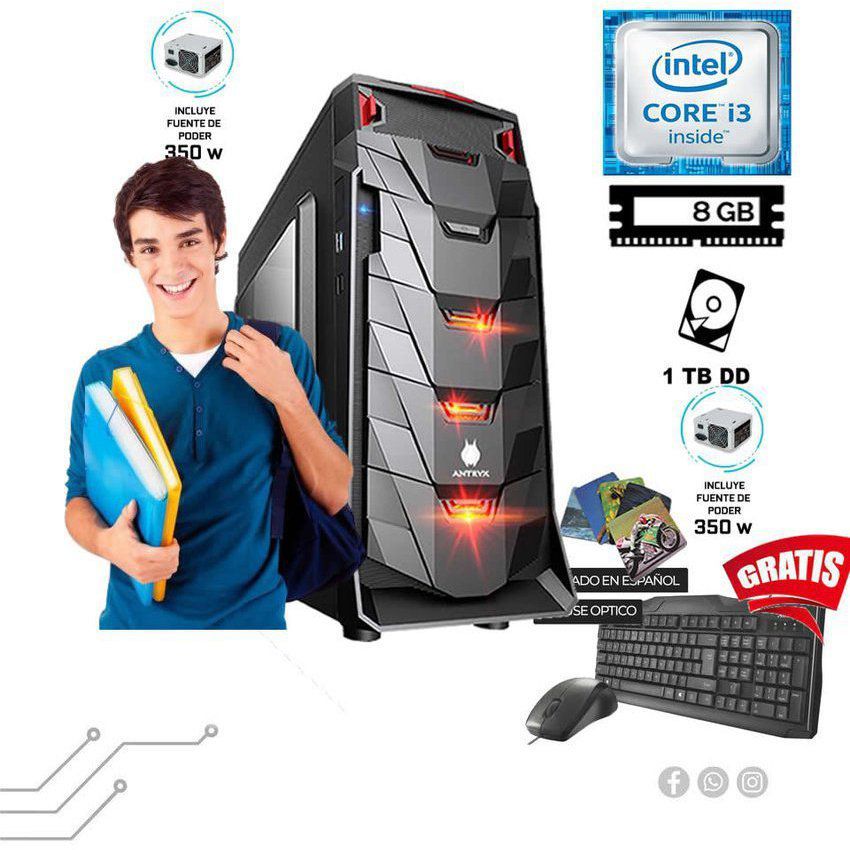 Pc computadora Intel Core i3 3.4 ghz ram  8 GB disco 1tb