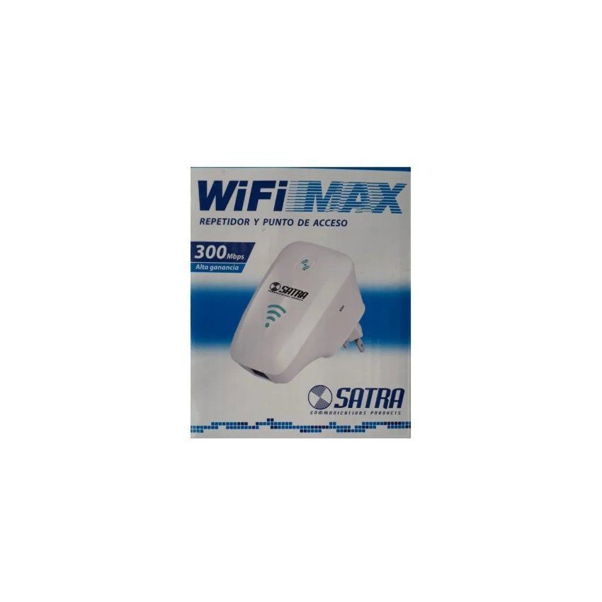 Extensor de rango router  satra wifi max 300 -wifi-blanco